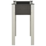 Lit surélevé de jardin 75x40x75 cm WPC Gris – Image 2