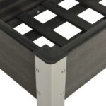 Lit surélevé de jardin 75x40x75 cm WPC Gris – Image 3