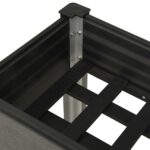 Lit surélevé de jardin 75x40x75 cm WPC Gris – Image 4