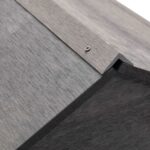 Garage pour tondeuse à gazon Gris 80x80x70 cm WPC – Image 4