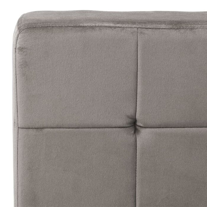 Chaise de relaxation 65x79x87 cm Gris clair Velours – Image 5