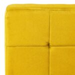 Chaise de relaxation 65x79x87 cm Jaune moutarde Velours – Image 5
