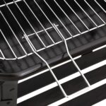 Barbecue au charbon de bois avec roues noir acier – Image 5