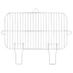 Barbecue au charbon de bois avec roues noir acier – Image 8