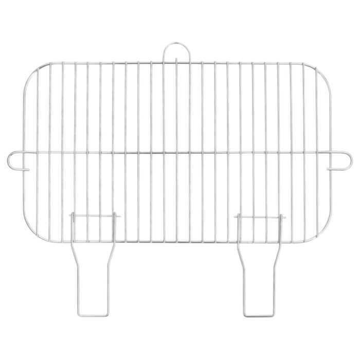 Barbecue au charbon de bois avec roues noir acier – Image 8