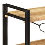 Bibliothèque à 3 niveaux 140x30x80 cm Bois de manguier massif – Image 2
