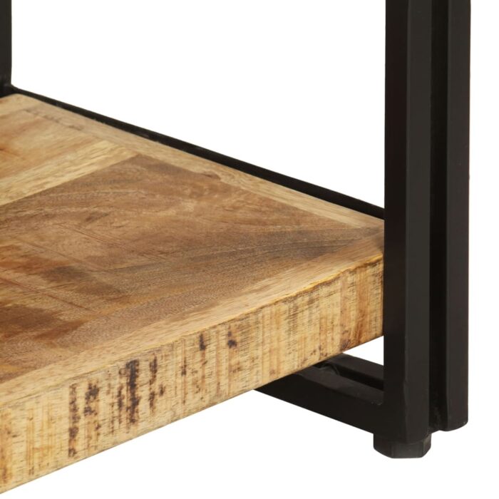 Bibliothèque à 3 niveaux 140x30x80 cm Bois de manguier massif – Image 3