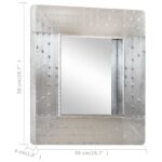 Miroir de style aviation 50x50 cm Métal – Image 6