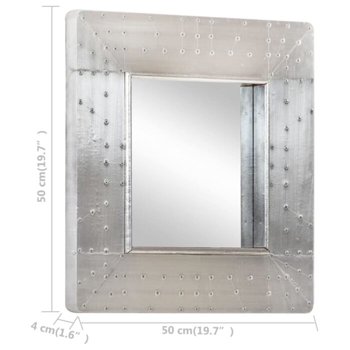 Miroir de style aviation 50x50 cm Métal – Image 6