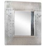 Miroir de style aviation 50x50 cm Métal – Image 9