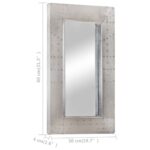 Miroir de style aviation 80x50 cm Métal – Image 7