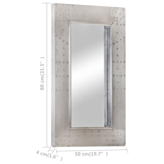Miroir de style aviation 80x50 cm Métal – Image 7