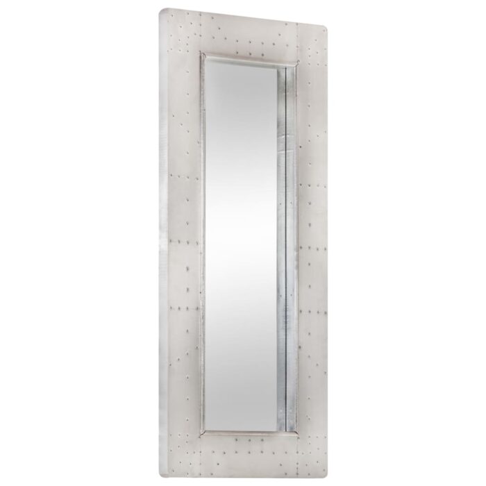 Miroir de style aviation 110x50 cm Métal – Image 1