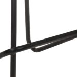Tabourets de bar lot de 4 noir cuir véritable – Image 10
