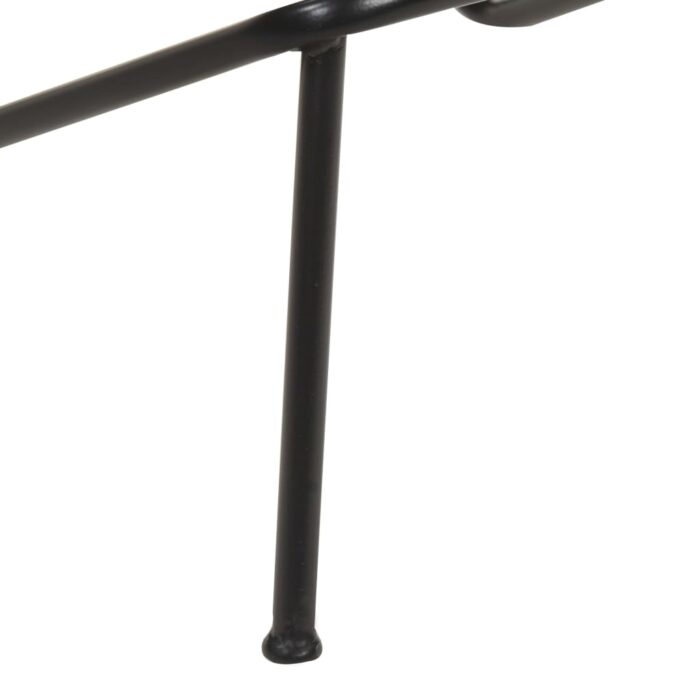 Tabourets de bar lot de 2 marron cuir véritable – Image 7