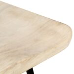 Tabourets de bar lot de 4 bois de manguier massif – Image 5