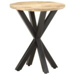 Table d'appoint 48x48x56 cm Bois de manguier massif – Image 9