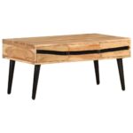 Table basse 88x50x42 cm Bois d'acacia solide – Image 10