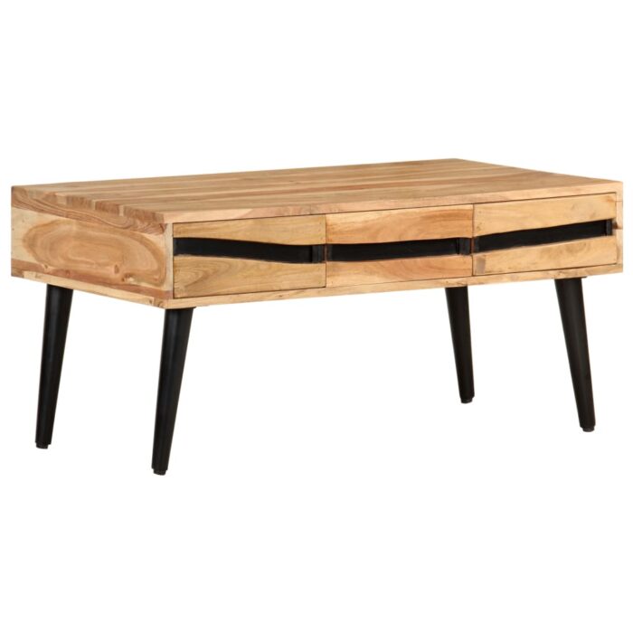 Table basse 88x50x42 cm Bois d'acacia solide – Image 10