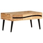 Table basse 88x50x42 cm Bois d'acacia solide – Image 11
