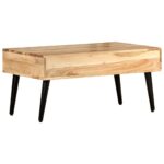 Table basse 88x50x42 cm Bois d'acacia solide – Image 2