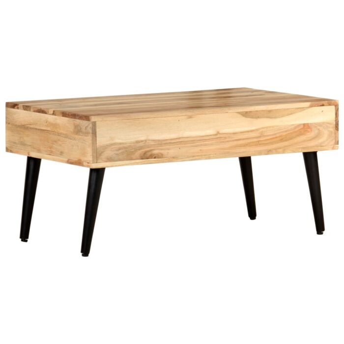 Table basse 88x50x42 cm Bois d'acacia solide – Image 2