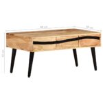 Table basse 88x50x42 cm Bois d'acacia solide – Image 7