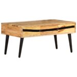 Table basse 88x50x42 cm Bois d'acacia solide – Image 8
