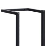 Porte-serviette Noir 25x20x95 cm Fer – Image 4