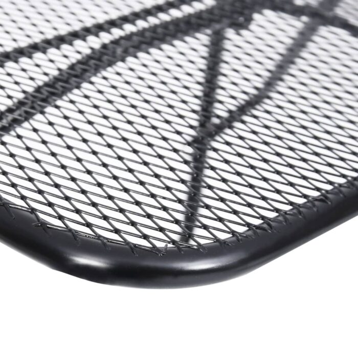 Table de balcon Noir 60x40 cm Acier – Image 5