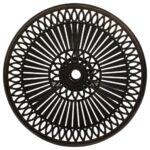 Table de jardin Bronze 62x62x65 cm Aluminium coulé – Image 2