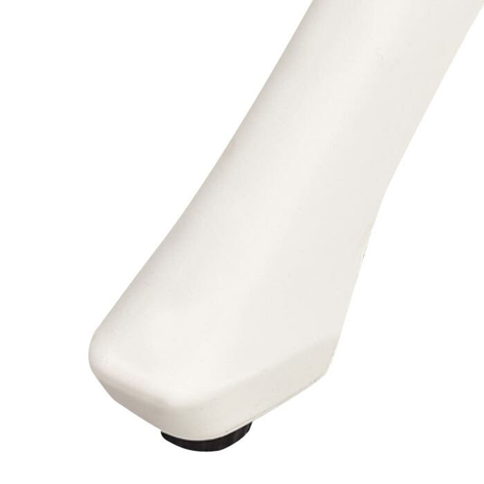 Table de jardin Blanc 78x78x72 cm Aluminium coulé – Image 4