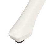 Table de jardin Blanc 90x90x74 cm Aluminium coulé – Image 4