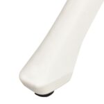 Table de jardin Blanc 90x90x73 cm Aluminium coulé – Image 4