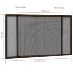 Moustiquaire extensible pour fenêtres Marron (100-193)x75 cm – Image 10