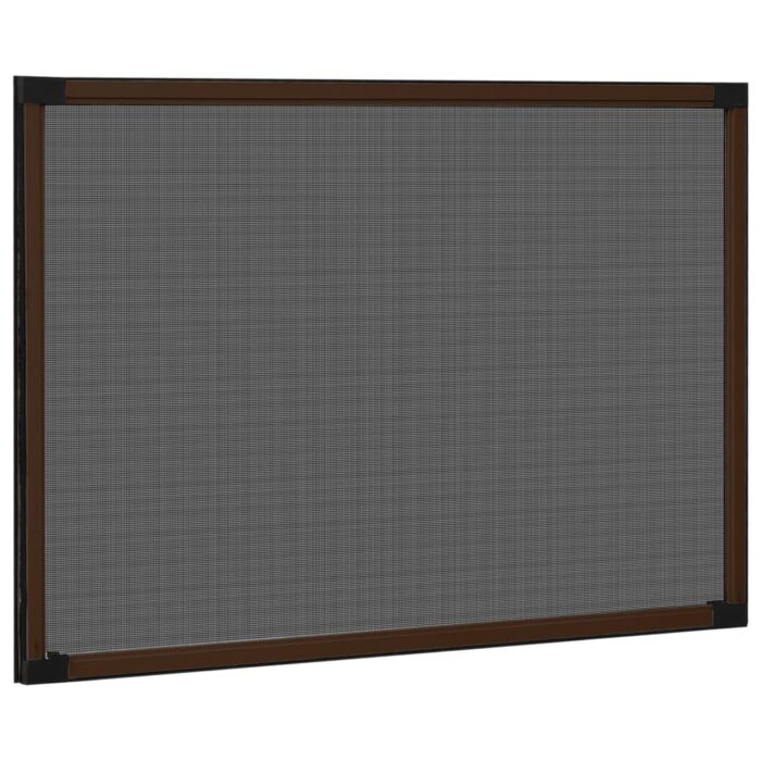 Moustiquaire extensible pour fenêtres Marron (100-193)x75 cm – Image 2