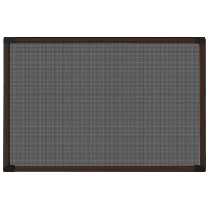 Moustiquaire extensible pour fenêtres Marron (100-193)x75 cm – Image 3