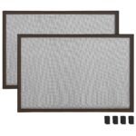 Moustiquaire extensible pour fenêtres Marron (100-193)x75 cm – Image 4