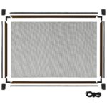 Moustiquaire extensible pour fenêtres Marron (100-193)x75 cm – Image 5