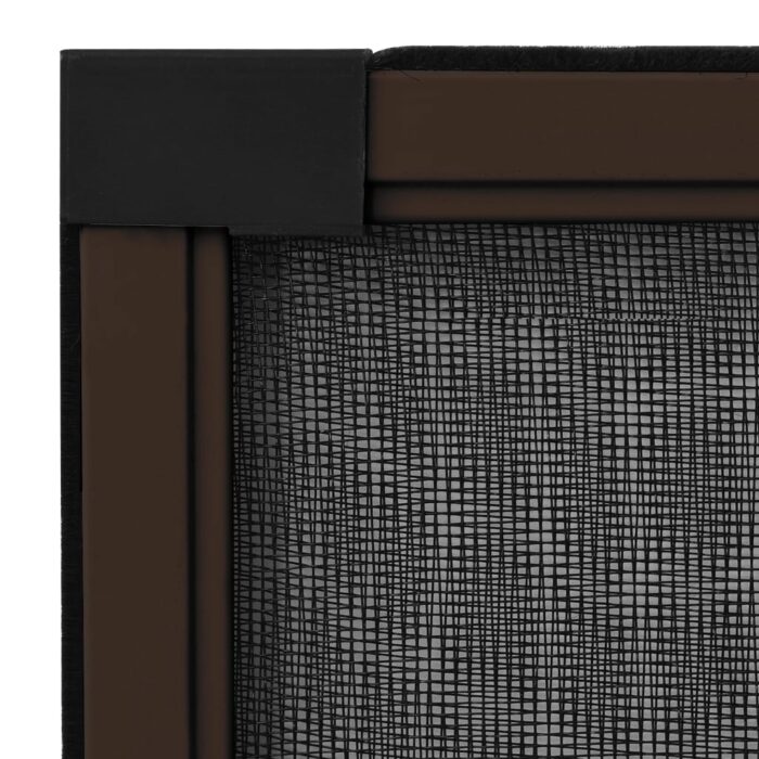 Moustiquaire extensible pour fenêtres Marron (100-193)x75 cm – Image 6