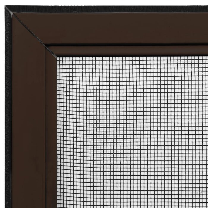 Moustiquaire extensible pour fenêtres Marron (100-193)x75 cm – Image 8
