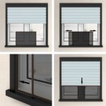 Moustiquaire extensible pour fenêtres Marron (100-193)x75 cm – Image 9
