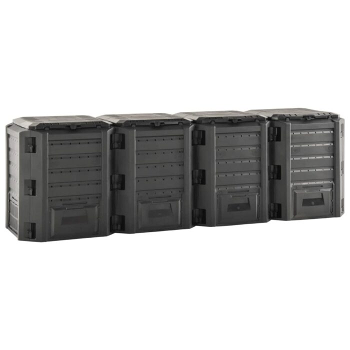 Composteur de jardin Noir 1600 L – Image 2
