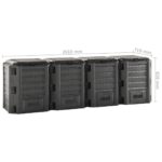 Composteur de jardin Noir 1600 L – Image 3