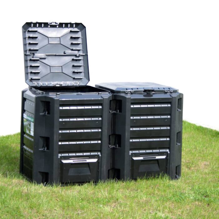Composteur de jardin Noir 1600 L – Image 1