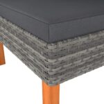 Canapés d'angle 2pcs Résine tressée et bois d'eucalyptus massif – Image 4