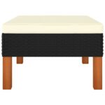 Salon de jardin 3pcs Résine tressée et bois d'eucalyptus massif – Image 12