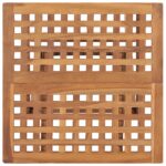 Table pliable de jardin 50x50x50 cm Bois de teck solide – Image 4
