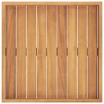 Plateau de service 50x50 cm Bois de teck massif – Image 4