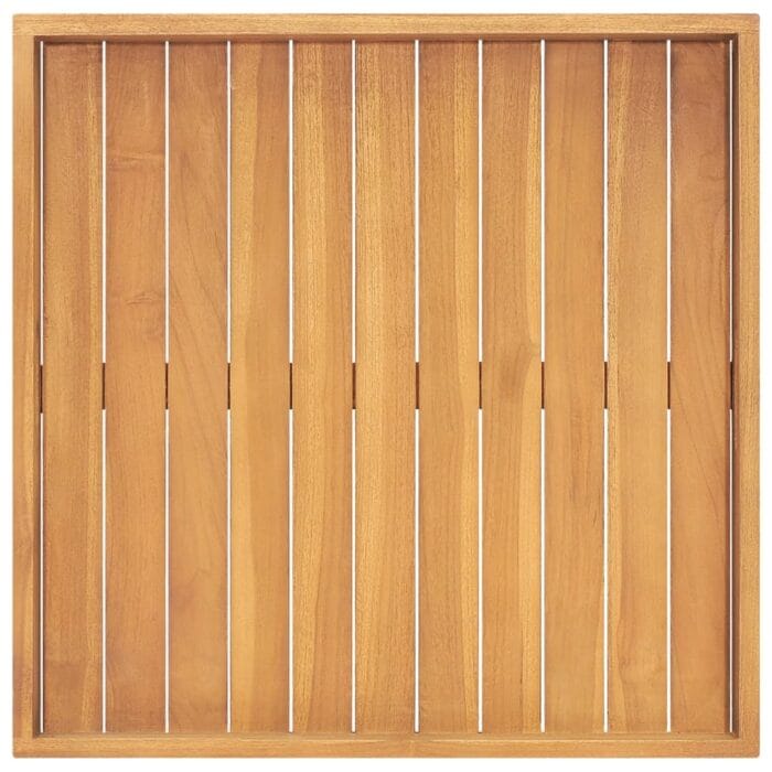 Plateau de service 60x60 cm Bois de teck massif – Image 4